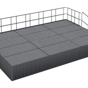 Carpeted Modular Stage Platform