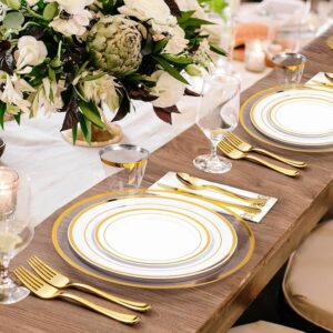 Gold Rimmed Charger Plate