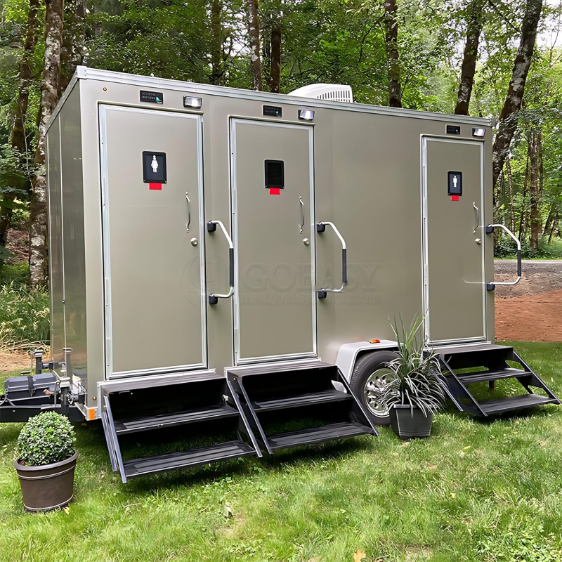Luxury 2-Stall VIP Restroom Trailer