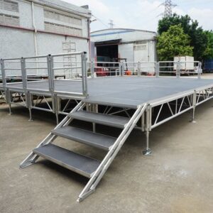 Stage Steps with Handrail