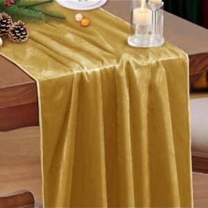 Velvet Table Runner (Gold)