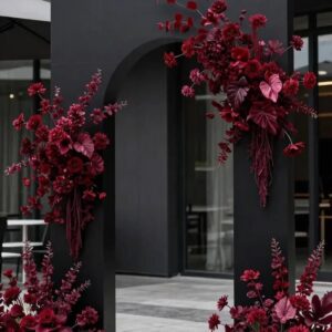 Black Arch with Burgundy
