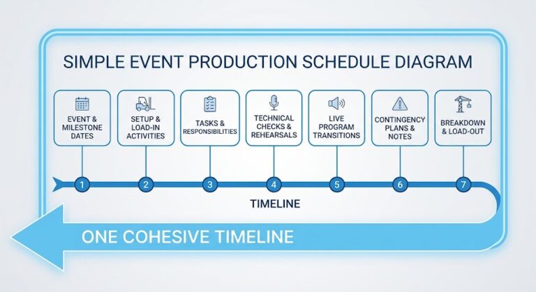 Event Production Schedule :7 Proven Elements of a Successful Event.