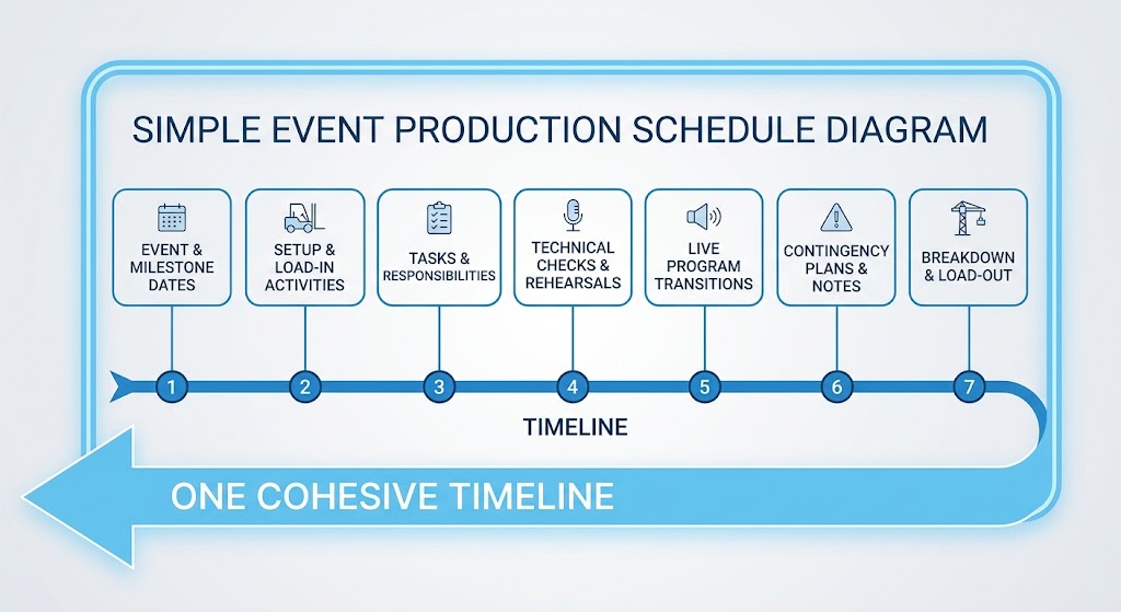 Event Production Schedule :7 Proven Elements of a Successful Event.